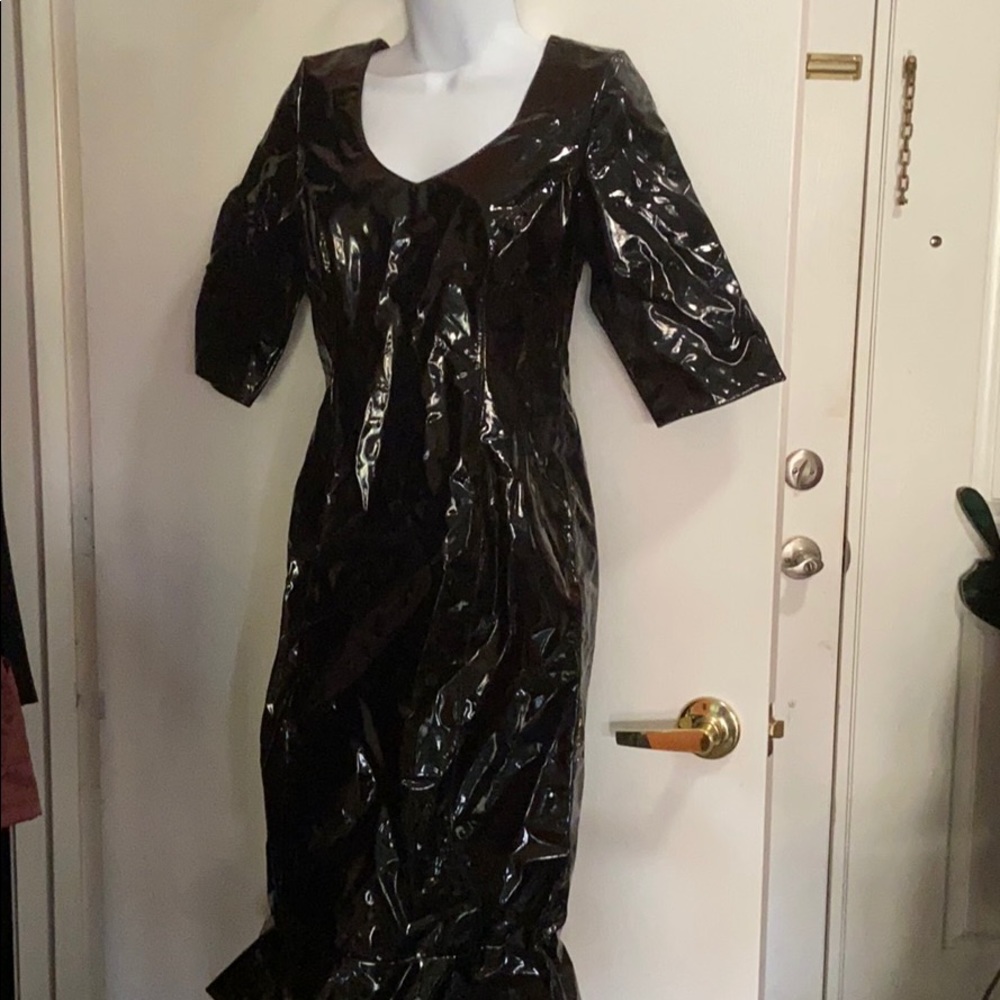 Women’s black long dress Vinyl